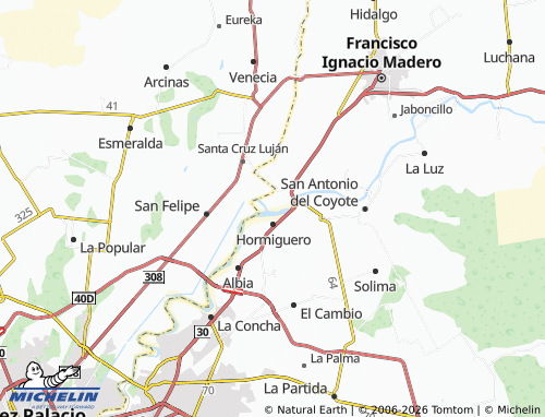 Mapa MICHELIN El Cuije - ViaMichelin