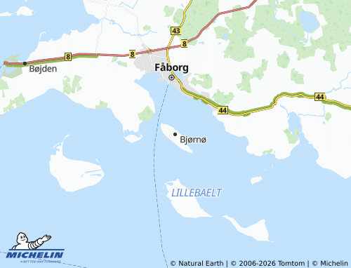 Mappa MICHELIN Bjørnø - ViaMichelin