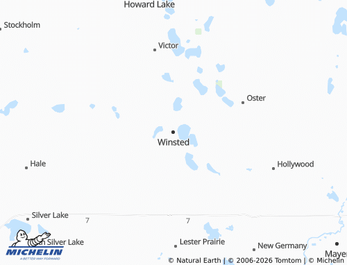 Carte MICHELIN Winsted - ViaMichelin