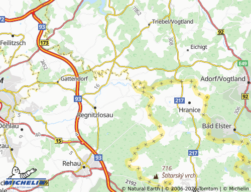 MICHELIN Prex map - ViaMichelin