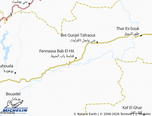 MICHELIN Fannasat Bab al-Heet map - ViaMichelin