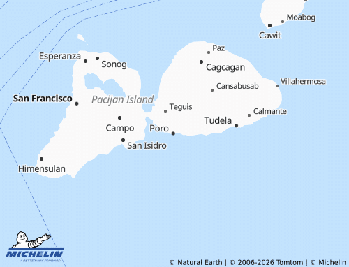 MICHELIN Eastern Poblacion map - ViaMichelin