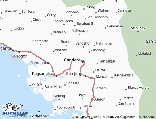 MICHELIN Bunyagan map - ViaMichelin