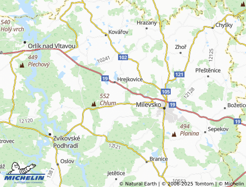 Mappa MICHELIN Chlumek - ViaMichelin