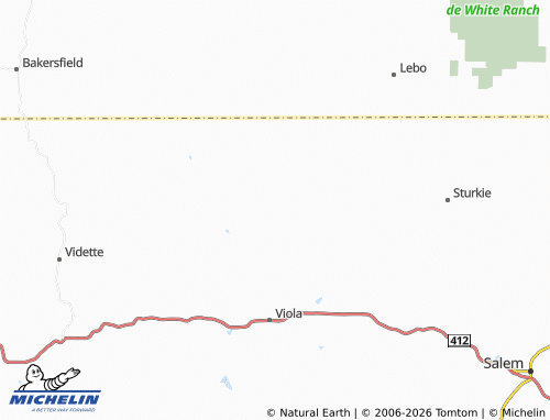 Mappa MICHELIN Mount Calm - ViaMichelin