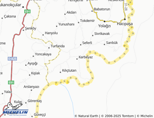 MICHELIN Karbeyaz map - ViaMichelin