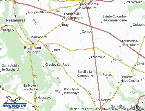 MICHELIN Le Plessis-Sainte-Opportune map - ViaMichelin