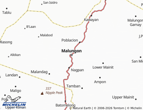 MICHELIN Malungon map - ViaMichelin