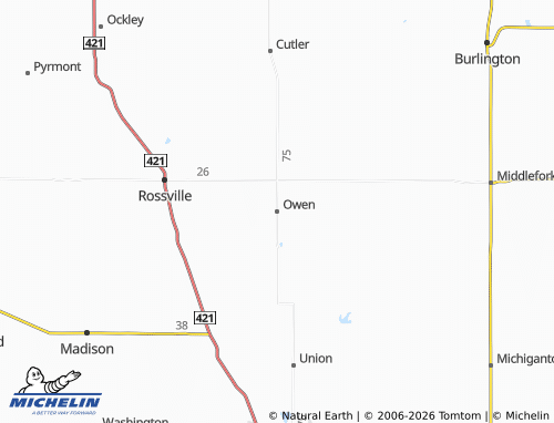 Mappa MICHELIN Owen - ViaMichelin