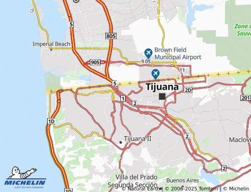 MICHELIN Zona Río map - ViaMichelin