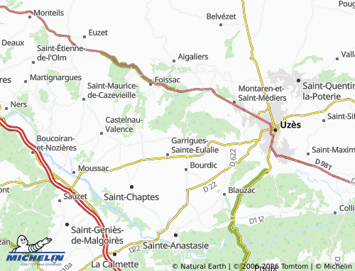 MICHELIN Aubussargues map - ViaMichelin