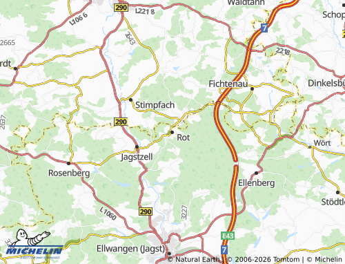 MICHELIN Rot map - ViaMichelin