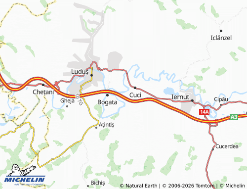 MICHELIN Orosia map - ViaMichelin