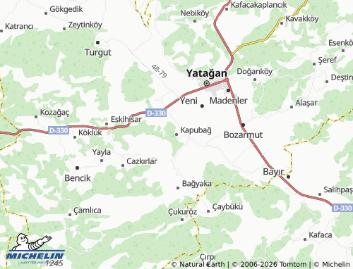 Mappa MICHELIN Kapubağ - ViaMichelin