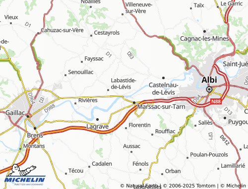 MICHELIN Le Mas de Sarny map - ViaMichelin