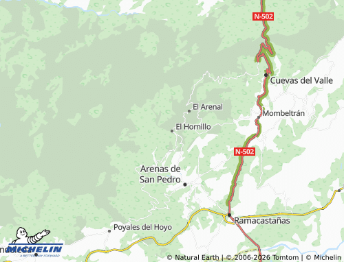 MICHELIN El Hornillo map - ViaMichelin