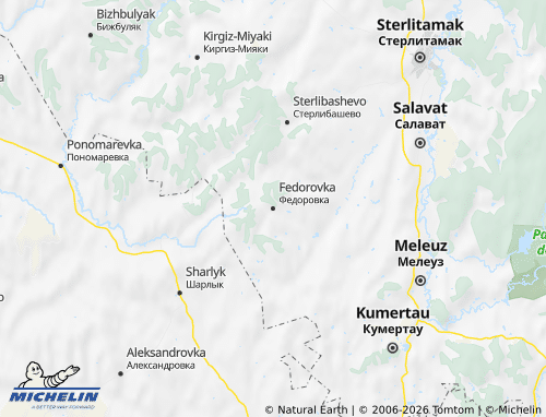 MICHELIN-Landkarte Fedorowski Rajon - ViaMichelin