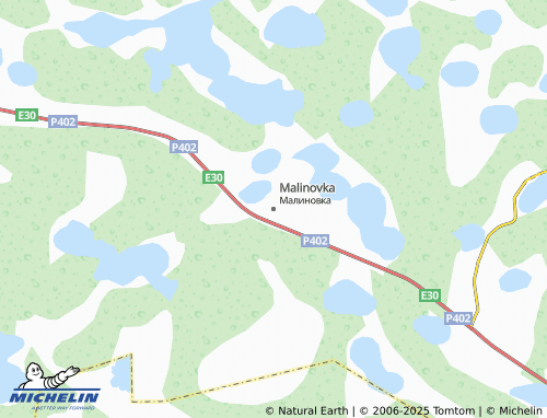 MICHELIN Malinovka map - ViaMichelin