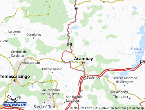 MICHELIN Dongu Centro map - ViaMichelin