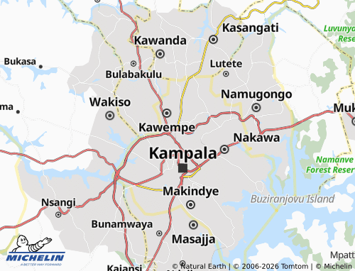 Mappa MICHELIN Mulago - ViaMichelin