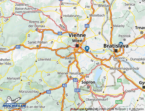 Mapa MICHELIN Mödling - ViaMichelin