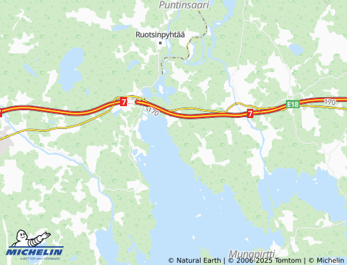 MICHELIN Roones map - ViaMichelin