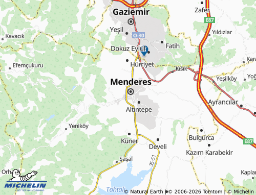 MICHELIN Barbaros map - ViaMichelin