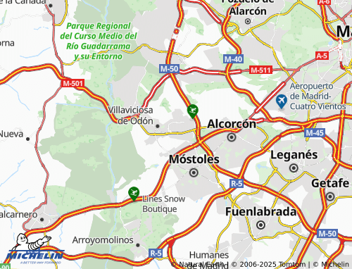 MICHELIN-Landkarte Las Nieves - ViaMichelin