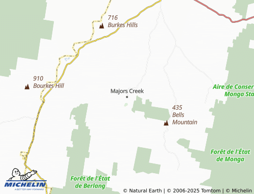 MICHELIN Majors Creek map - ViaMichelin