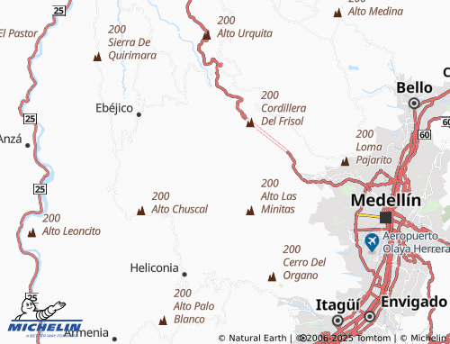MICHELIN La Suiza map - ViaMichelin