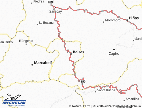 MICHELIN Balsas map - ViaMichelin