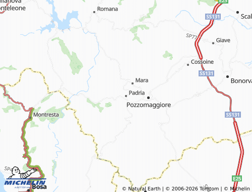 MICHELIN Padria map - ViaMichelin
