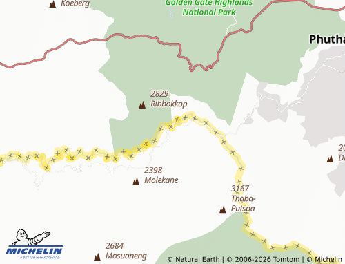 Mapa MICHELIN Ha Mothiane - ViaMichelin