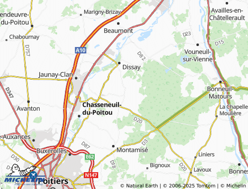 Mapa MICHELIN Champ-de-Gain - ViaMichelin