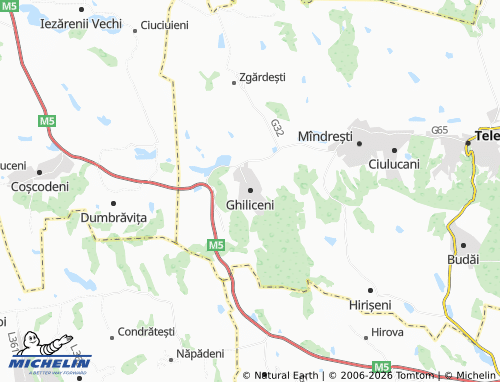 Mappa MICHELIN Ghiliceni - ViaMichelin