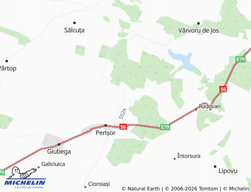 MICHELIN Mărăcinele map - ViaMichelin