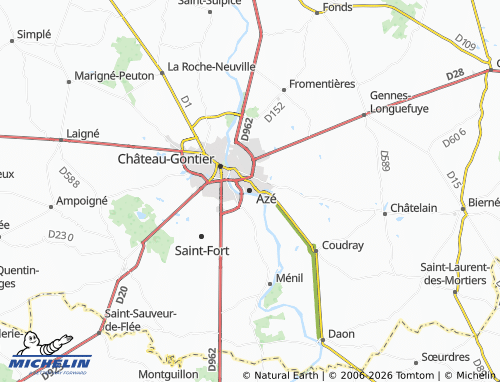 MICHELIN Azé map - ViaMichelin