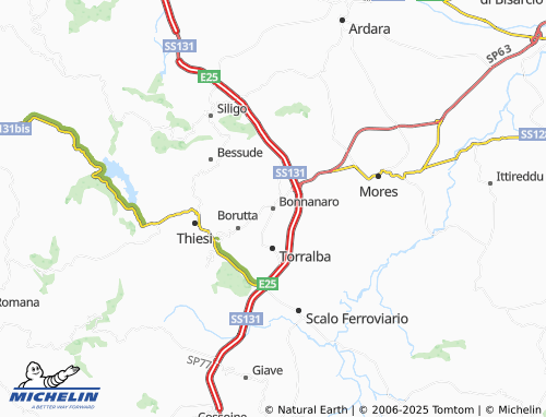MICHELIN Bonnanaro map - ViaMichelin