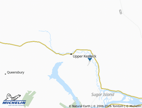 MICHELIN Upper Keswick map - ViaMichelin