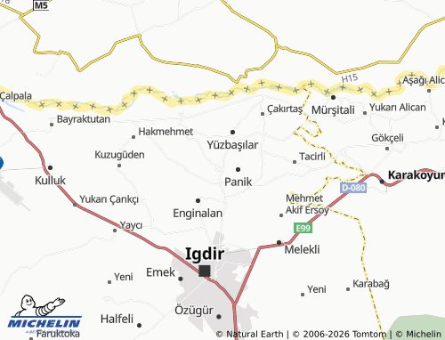 MICHELIN Özdemir map - ViaMichelin