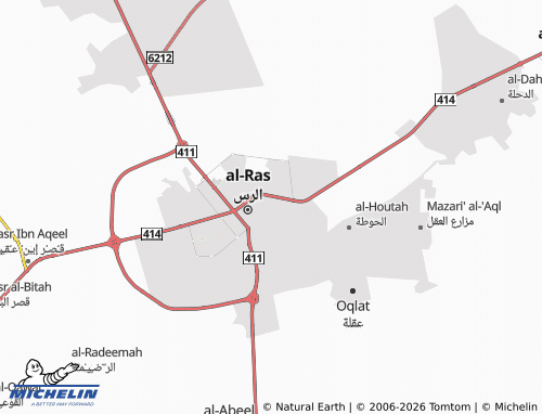MICHELIN-Landkarte al-Hazm - ViaMichelin