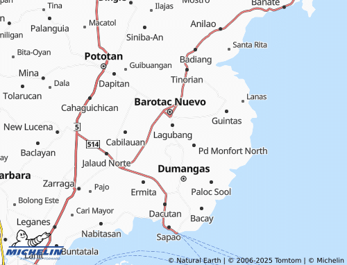 MICHELIN Cruz map - ViaMichelin