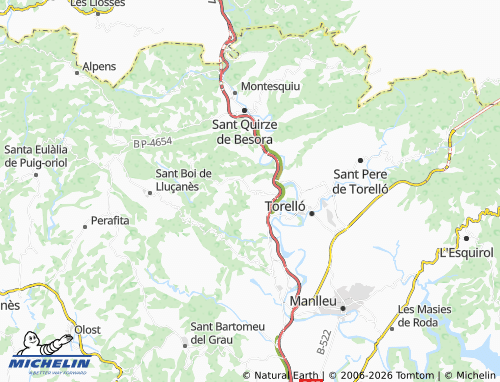 Carte MICHELIN Sant Genís d'Orís - ViaMichelin