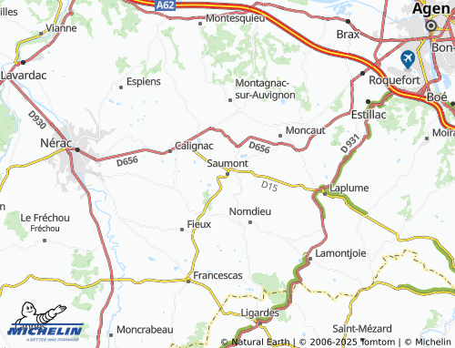 MICHELIN Saumont map - ViaMichelin