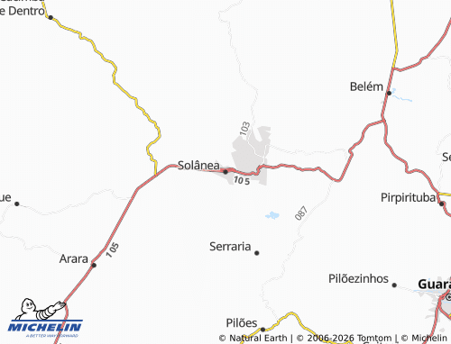 Mappa MICHELIN Solânea - ViaMichelin