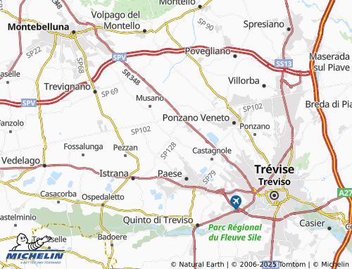 Mapa MICHELIN Porcellengo - ViaMichelin