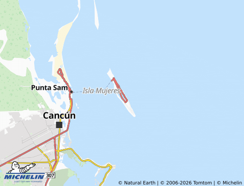 Mappa MICHELIN Isla Mujeres - ViaMichelin