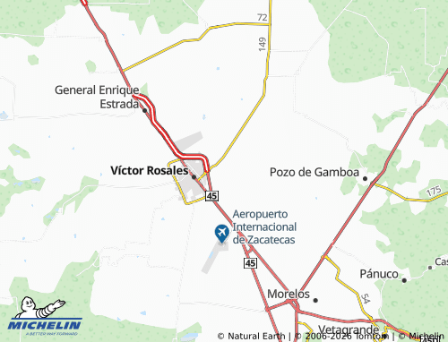 Carte MICHELIN Fuentes del Sol - ViaMichelin