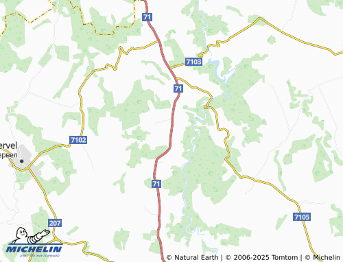 MICHELIN Hitovo map - ViaMichelin