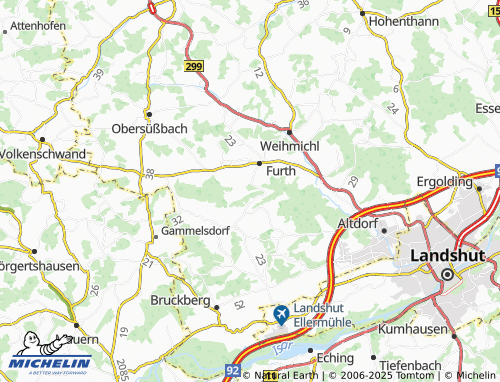 MICHELIN-Landkarte Berghaus - ViaMichelin